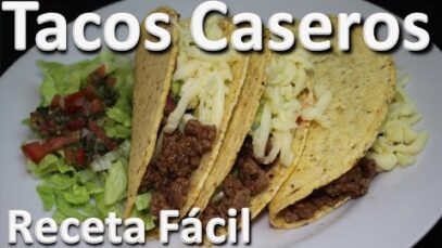 Como Hacer Tacos Caseros De Carne — Tacos Mexicanos Receta Colombiana Facil